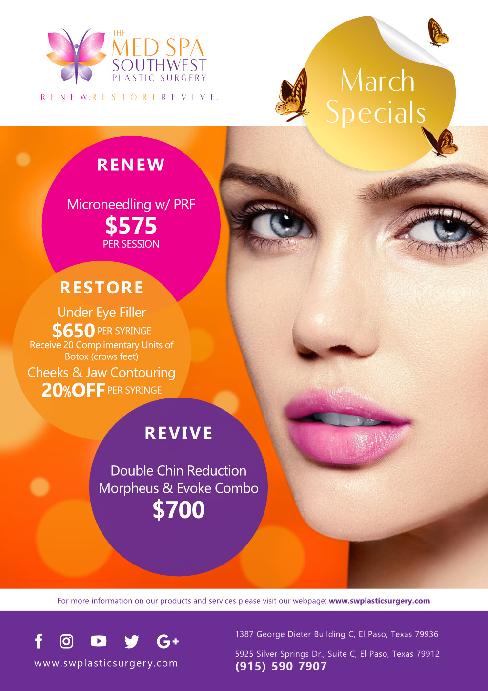 March Email specials